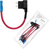 [UL Wire] Chanzon 5Pcs 12AWG Add-a-Circuit Fuse Tap Adapter ATC/ATO 35A 12V | Heavy Duty Copper Wire - Plug &amp; Play Fuse Tap Adapter for Adding Protected Circuits to Dash Cams, GPS &amp; Appliances