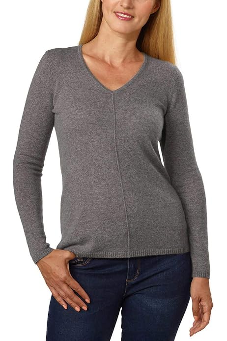 ladies v neck cashmere jumper