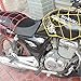 PIXNOR 4040cm Luggage Cargo Bungee Net Bag 6 Hooks Bike Motorcycle Helmet Mesh Storage Carrier Bag (Red)