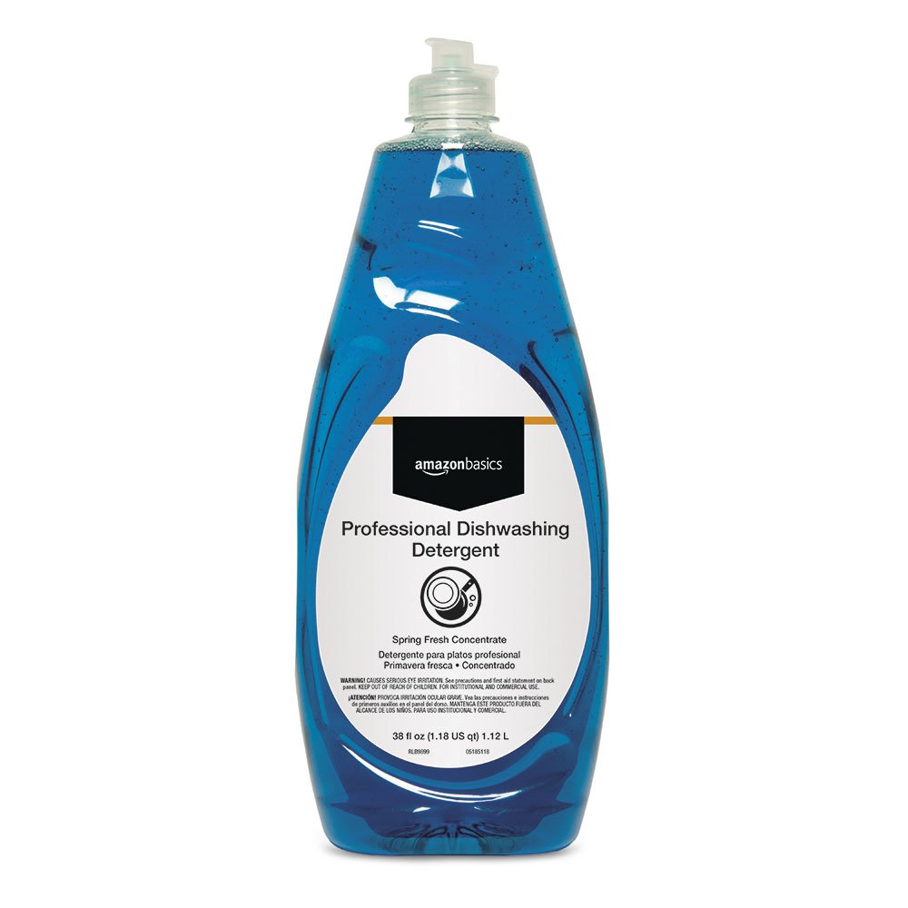 AmazonBasics Professional Dishwashing Detergent, Spring Fresh