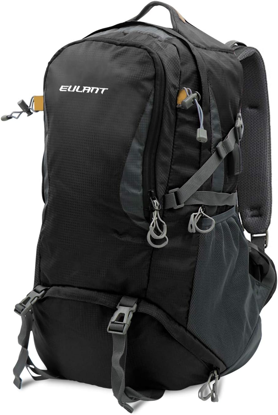ONT Hiking Backpack with Rain Cover Women Men Travel Rucksack with USB Charging Port Headphone Port Camping Backpack