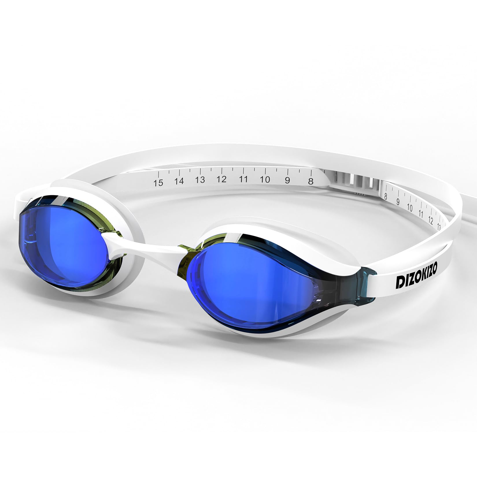 Dizokizo Swimming Goggles No Leaking Anti-Fog UV Protection Adjustable Professional Racing Swim Goggles for Adult Men Women