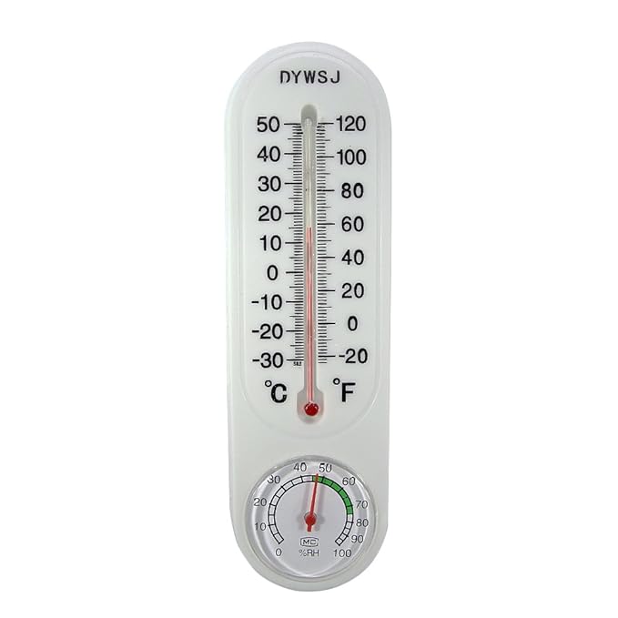 t-meka 1 PCS Thermometer mit Hygrometer für Zuhause, Raum, Büro, Garten oder Gewächshaus