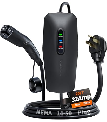 Amazon.com: 16A Level 2/Level 1 EV Portable Charger – J1772, 240V