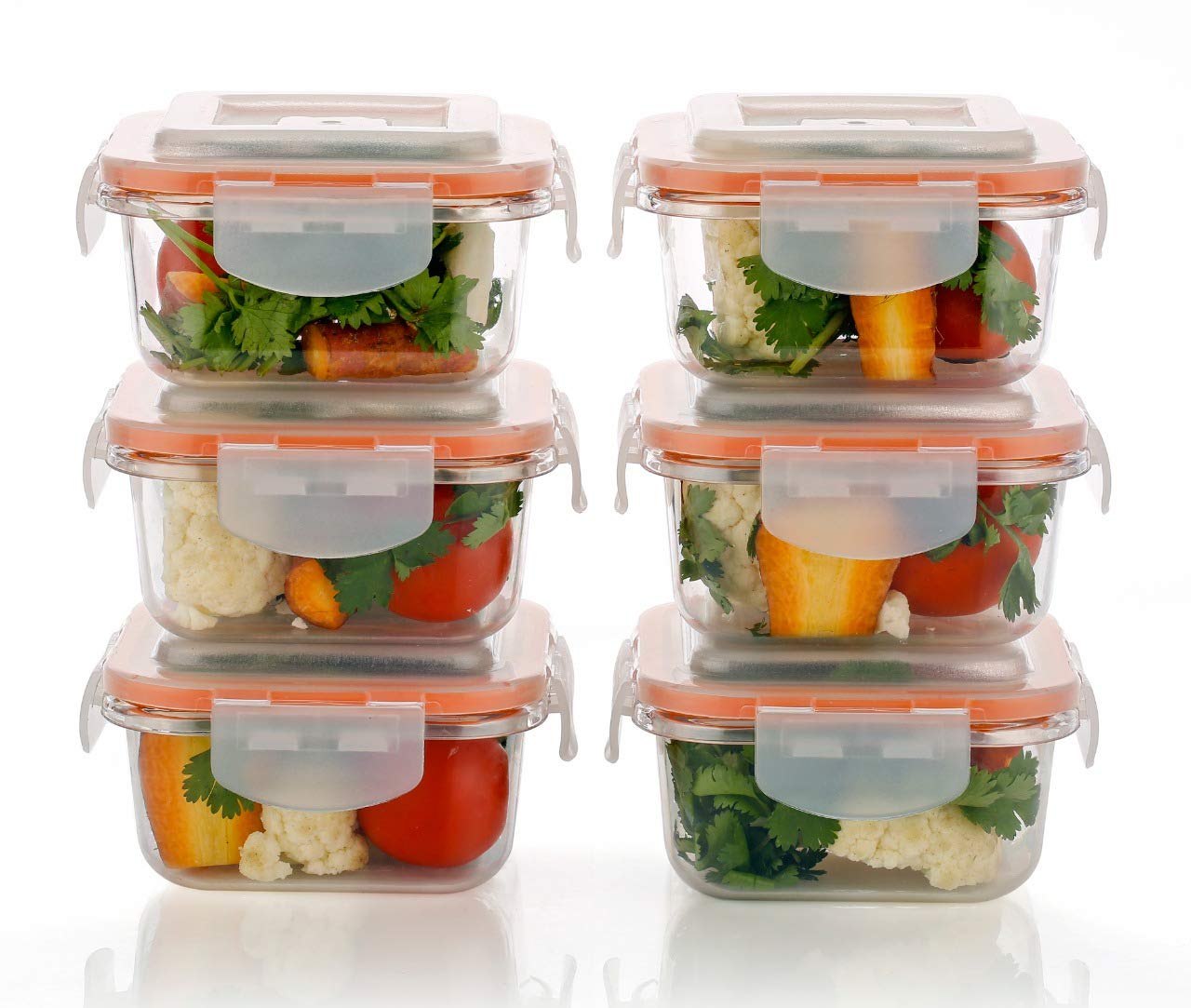 Shopobox Plastic Small Airtight Food Storage Container for Fridge with