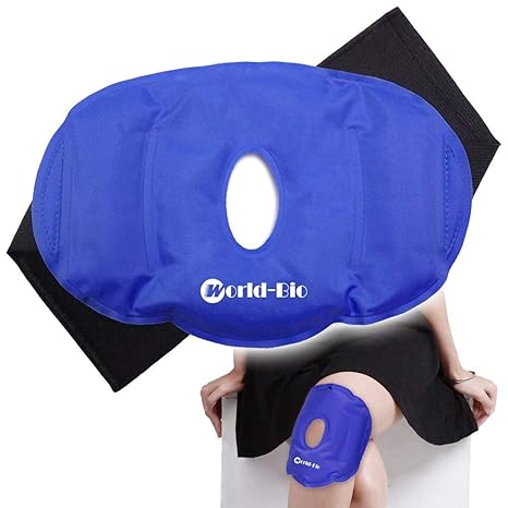 Knie Kühlkissen Kühlpads Gel Kalt Warm Kompresse Kühlakku für Knie - Coolpack Mikrowellen geeignet - Bursitis, Meniskusriss, 