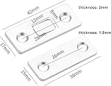 luoshaPUCY 2 Pcs Magnetic Cabinet Door Latches Self Adhesive Stainless Steel view 2