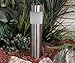 Paradise by Sterno Home Stainless Steel Solar Bollard Light with White LED, 4-Pack, Stainless Steel