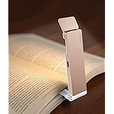 VTIGER Reading Light, USB Rechargeable Book Light for Reading in Bed,Foldable Clip-on LED Booklight, 3 Amber Colors & 4 Brightness Dimmable,Long Lasting Portable Bookmark Lamp for Book Lovers, Kids
