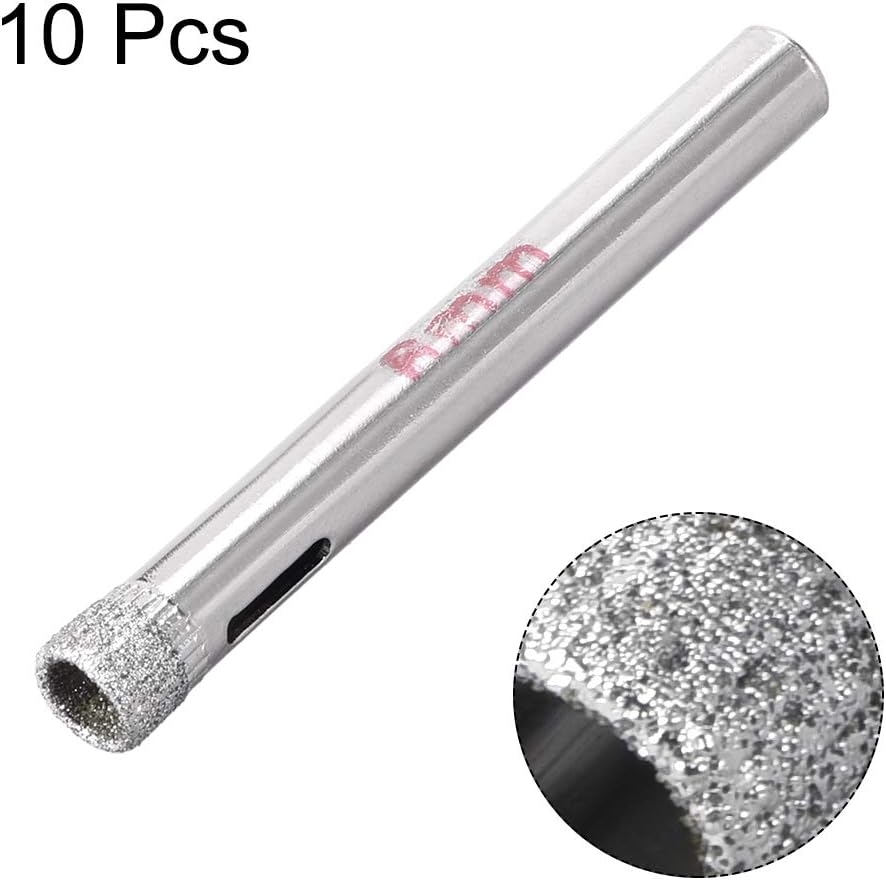 sourcing map 6mm Diamond Drill Bits Hole Saws for Glass Tile Porcelain Marble Ceramic Bottles Pots Brick Pack of 10 - Image 4