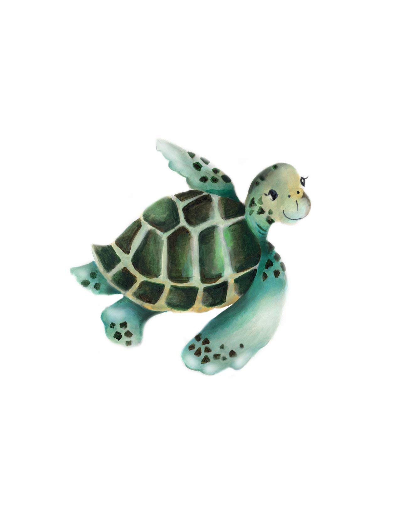 Turtle Nursery Print, Sea Turtle, Baby Decor, Various Sizes Available, Unframed Print