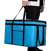 XXXL Insulated Food Delivery Bag Cooler Bags Keep Food Warm Catering Therma for doordash Catering Cooler Bags Keep Food Warm Catering Therma Catering Shopper hot Blue Blue…