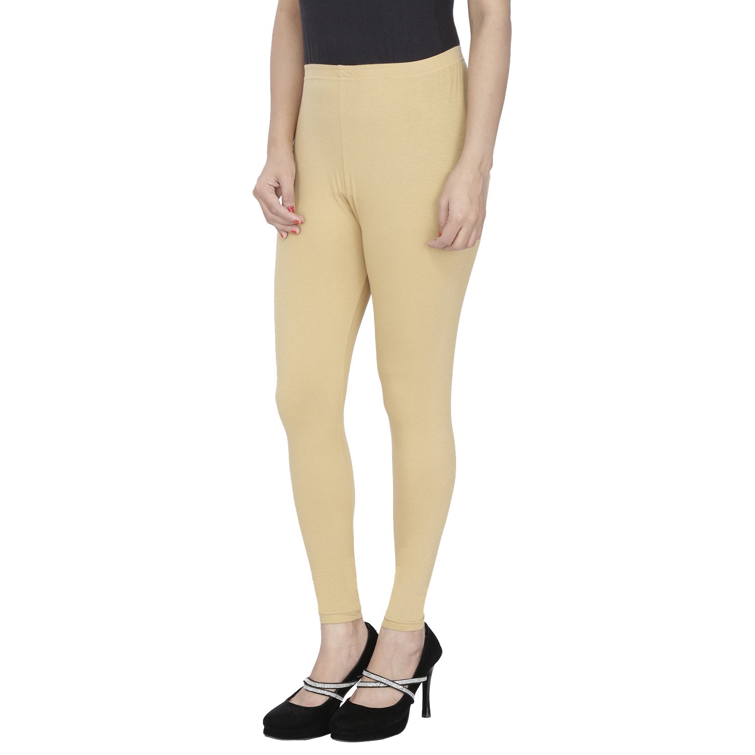 anekaant cotton lycra ankle length leggings