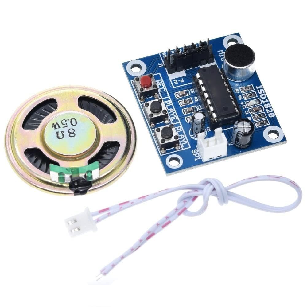 zalati ISD1820 Sound Voice Recording Playback Module Sound Recorder Board with Microphone Audio Loudspeaker