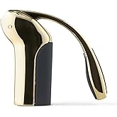 Rabbit Vertical Corkscrew Wine Opener with One-Pull Lever Design, Easy Manual Operation, Includes Foil Cutter and Durable Stainless Steel Spiral, Gold