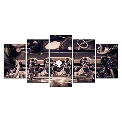 Amazon Com Levvarts 5 Pieces Modern Canvas Painting Wall