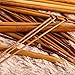 18 Pieces Bamboo Knitting Needles Set NUOMI Single Round Pointed Straight Wooden Knitting Kits, 18 Sizes from 2.0mm to 10.0mm