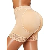 Rosemary Kiss Butt Lifting Shapewear Padded Underwear for Women Booty Pads Hip Enhancer Lace Boyshorts