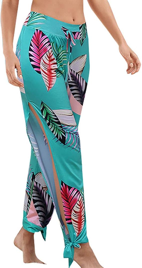 Caprihose Damen 3/4 Stretch - Bequeme Sommer Strandhose Mit Vintage Print