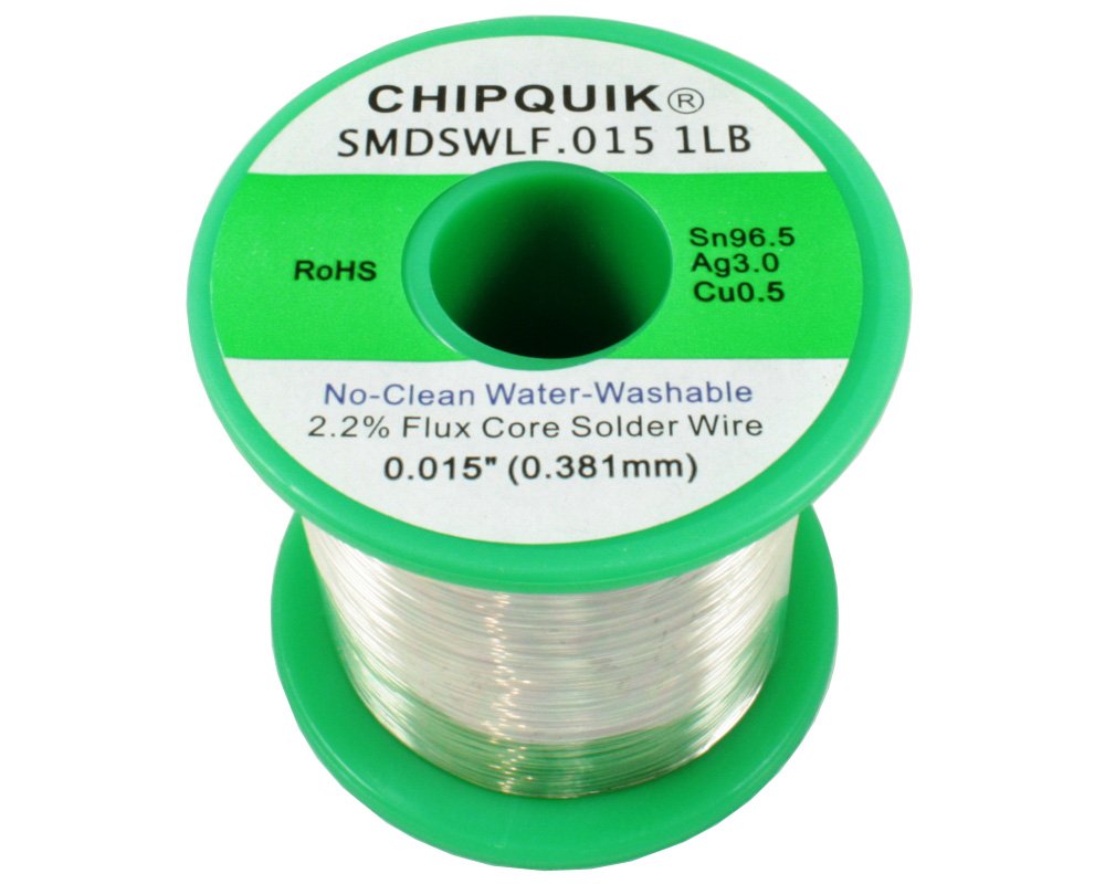 LF Solder Wire 96.5/3/0.5 Tin/Silver/Copper no-Clean .015 1lb