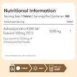 WeightWorld Ashwagandha KSM-66 1500mg 6-Month Supply 180 Tablets view 8