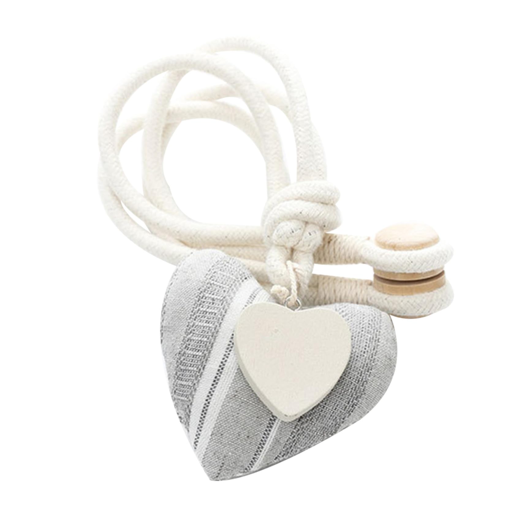 BESPORTBLE Curtain Tiebacks Magnetic Love Heart Pendant Decorative Curtain Tie Backs Rope for Hotel Home Office Cafe Decoration