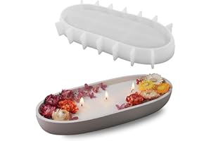 NINEXY Boat Shape 3D Flowerpot Silicone Molds Candle Vessel Concrete Storage Bowl Plaster Moulds Gypsum Pen Dish Epoxy Resin Clay Molds