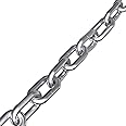 Stainless Steel Link Chain, 304 Stainless Steel Link Proof Coil Chain Heavy Duty Chains Cable Safty Towing Chain for Trailer Swing Hanging Anti-Theft (5/16in-6.5ft)