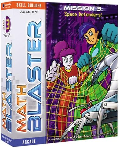 Amazon Com Math Blaster Mission 3 Space Defenders Ages 8 9 Jewel Case