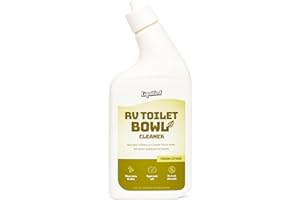LIQUIFIED RV TOILET TREATMENT Liquified RV Toilet Bowl Cleaner - Natural RV Toilet Treatment Formula, Septic Tank Safe, No Harsh Chemicals, Citrus Scent, Safely Cleans Stains and Supports Black Tank Health, Made in the USA