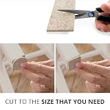 X-Protector Chair Leg Floor Protectors 20 Pcs Felt Strips Adhesive view 4
