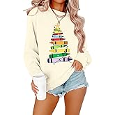 FAYALEQ Women Christmas Sweatshirts In My Merry Christmas Era Long Sleeve Shirts Xmas Family Holiday Crewneck Pullover Top
