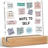 Note to Self Motivational Acrylic Sign, Mental Health Gifts for Women Men Psychologist Counselor, Acrylic Plaque Desk Decor, Shelf Cubicle Decor for Counseling Office Therapy Desktop Art Decoration