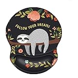 iCasso Mouse Pad, Ergonomic Mouse Pad with Gel Wrist Rest Support, Durable & Comfortable Large Non-Slip Pain Relief Mousepad 