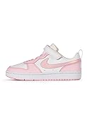 Nike Court Borough Sneaker, White/Pink Foam, 3 US