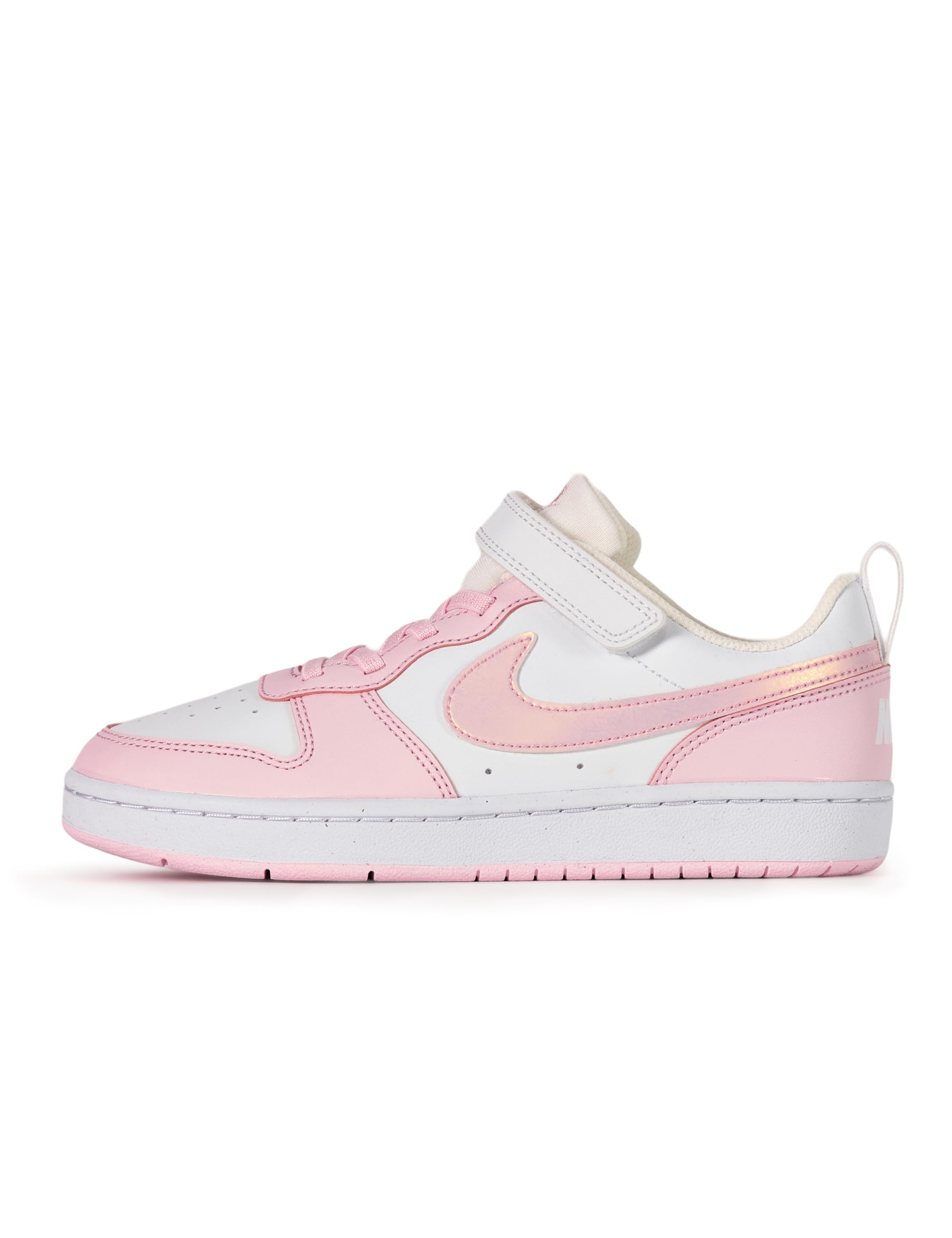 Photo 1 of Nike Little Kid's Court Borough Low Recraft Shoes, White/Pink Foam, 1Y