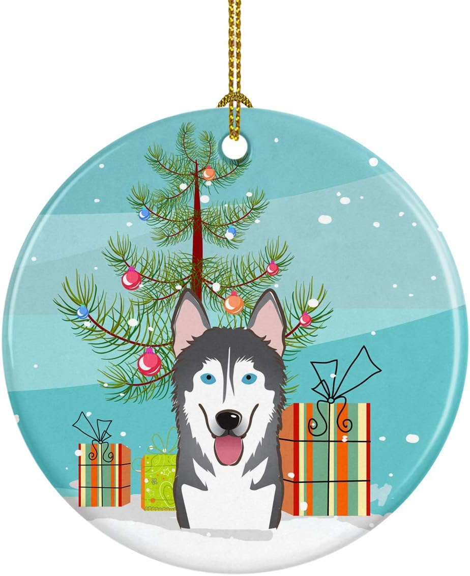 malamute christmas ornament