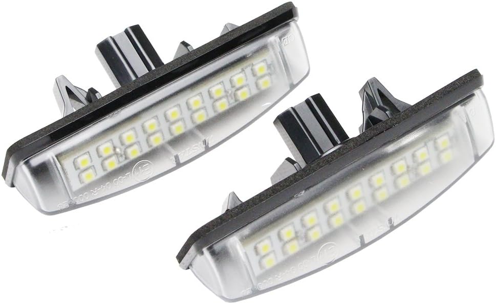 GZLMMY 2Pcs LED License Plate Light Number Lamp For Camry Aurion 07 Avensis Verso Prius Previa ACR50 GSR50 2006 (White)