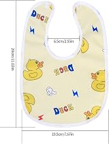 Xiaomoyu 12 Pcs Baby Bibs Drool Bibs Teething 0-36 Months 3 Colors Pink Yellow view 2
