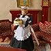 Dolls House Miniature 1:12 Scale Porcelain Victorian Maid Servant in Uniform