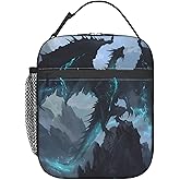 VODRM Dragon Lunch Box for Kids,Cool Insulated Bag for Student,Animal Reusable Thermal Insulation Cooler Tote Bags for School Work Picnic Camping Outdoor Gifts (Epic Fantasy Dragon)