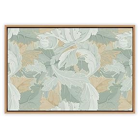 SIGNWIN Framed Canvas Wall Art Floral Pattern Canvas...