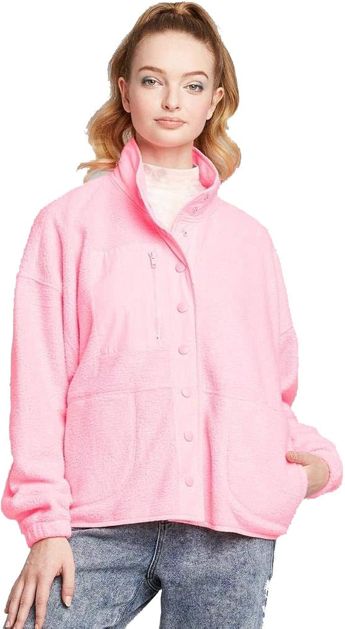 wild fable pink sherpa jacket