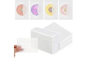 AHQiZFX 50 PCS Glassine Envelopes, 2.75x3.94inches Glassine Bags Vellum Envelopes Sealing Paper Small Coin Collection Vegetab