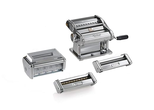 Marcato 0801531200 Nudelmaschine Multipast, Edelstahl, silber, 5,5 x 32 x 21,5 cm