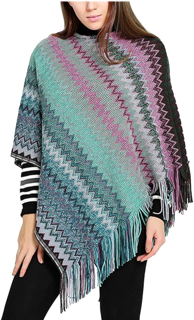 poncho sweater outfit