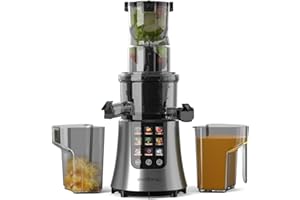 Cold Press Juicer, 3.2" Feed Chute with Dual Strainers (Juice & Sorbet), Cold Press Juicer For Whole Fruits & Vegetables, Jui