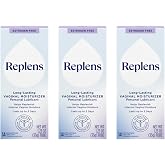 Replens Long-Lasting Vaginal Moisturizer, Relieves Vaginal Dryness for Up to 3 Days, Fragrance Free, 14 Applications (Pack of 3)