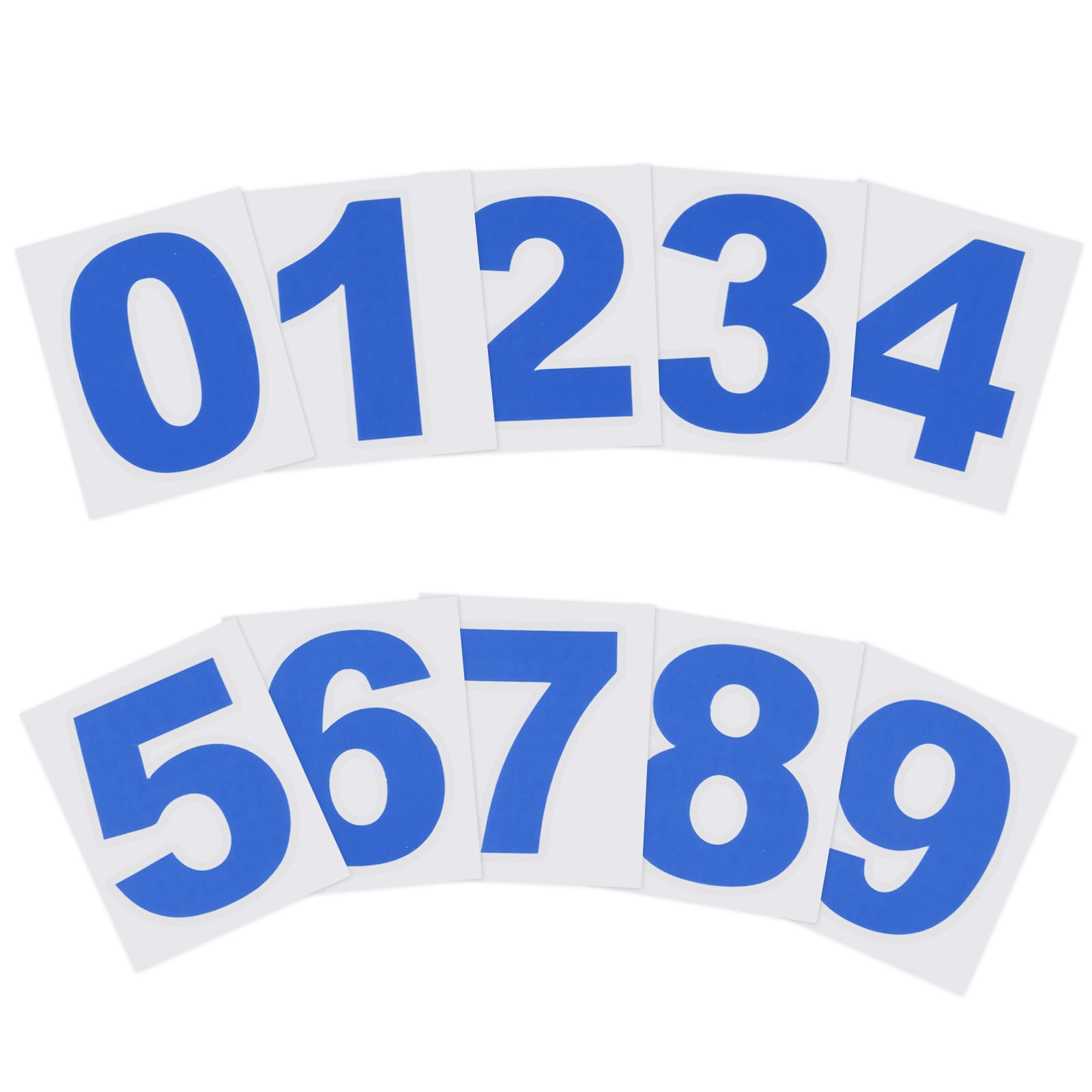 Photo 1 of PATIKIL 1.5" Reflective Number Stickers 0-9, 2 Set Vinyl Mailbox Number Decals Self-Adhesive Stickers for Outside Cars Doors Windows Signs Indoor Outdoor, Reflective Blue