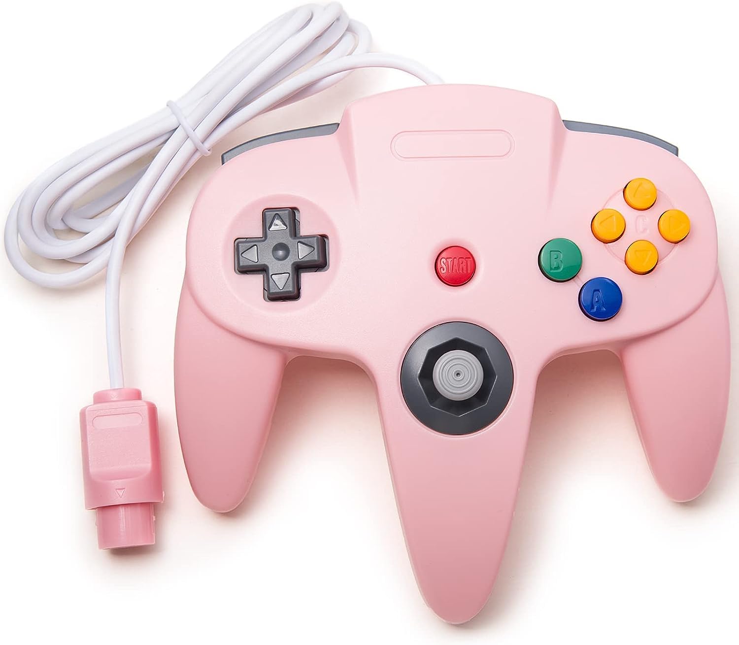KIWITATA N64 USB Controller - Classic Wired Game Pad For Windows PC & Mac Retro Gaming